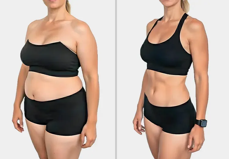 CoolSculpting до и после, пример 4