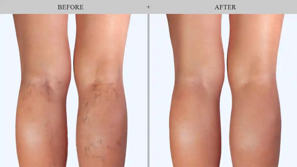 Vein Treatment before and after results